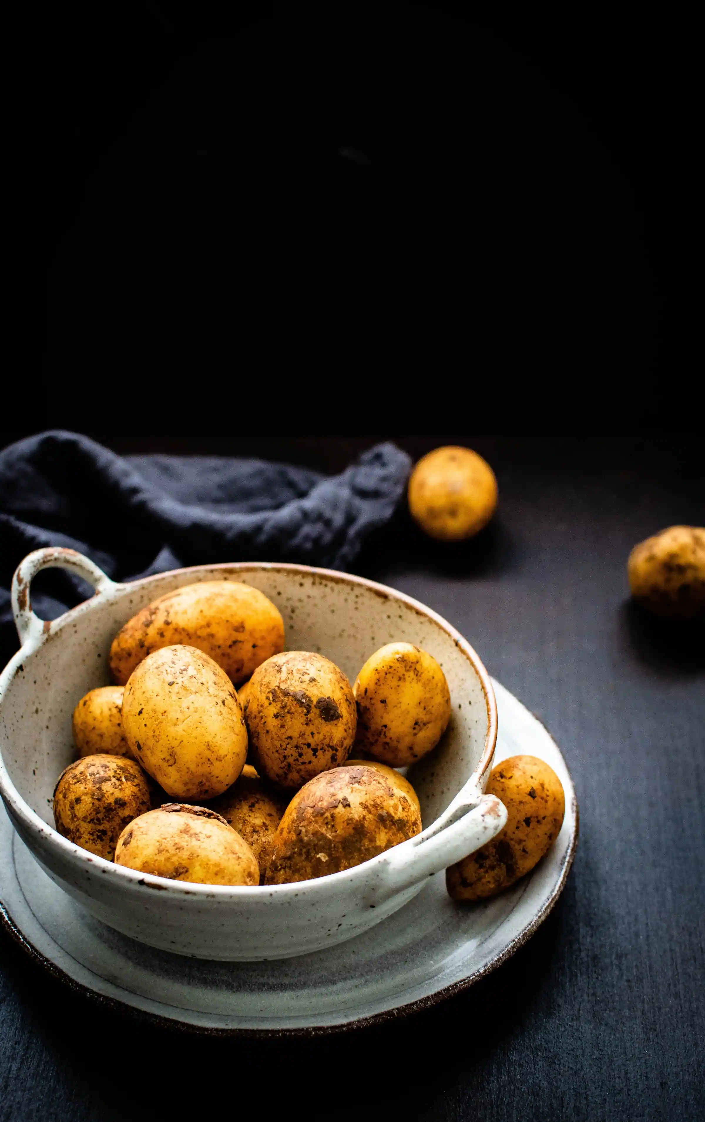 Bowl with potatoes