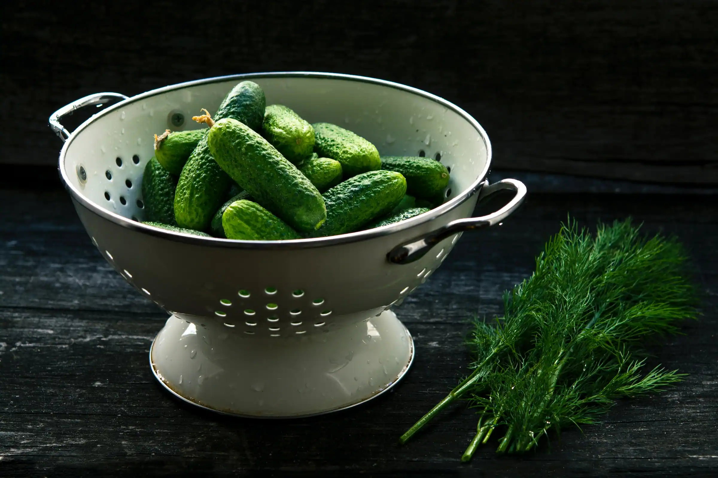 Cucumbers in the bowl